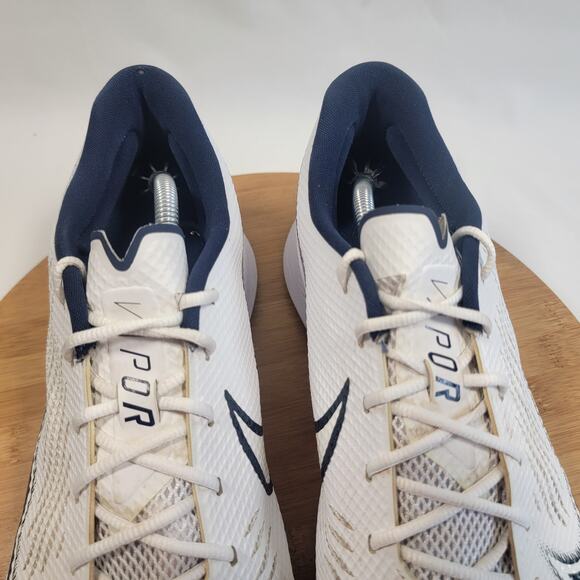 Nike Vapor Edge Turf Football Sneakers Shoes Men 12.5 White Black - Picture 7 of 14